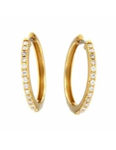 Davite & Delucchi Pendientes Criollas Oro Blanco 18K Diamantes 0,27 ct G VS Mujer BB00982212