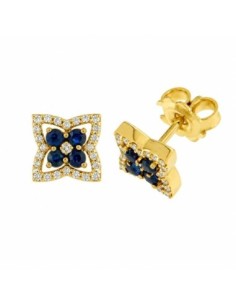 Davite & Delucchi Pendientes Oro 18K Estrella Orla Zafiros 0,40 ct Mujer BB009893ZF2