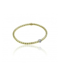 Chimento Pulsera Stretch Spring Oro Bicolor 18K Diamantes 0,23 ct Mujer 1B00915BB2180