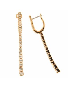 Davite & Delucchi Pendientes Largos Oro Rosa 18K Diamantes 1,06 ct G VS Mujer BB00978711
