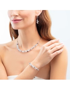 Coeur de Lion Collar Dancing Crystals Pure Plata Cristal Swarovski® Mujer 4633/10-1817 2