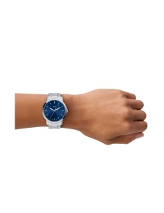 Fossil Reloj Minimalist Hombre Cuarzo Acero Inoxidable 44 mm Esfera Azul FS6180 2