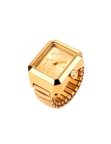 TOUS Karat Reloj Anillo Mujer Acero Oro Rosa 18 mm 3000151712