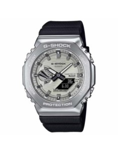 Casio G-SHOCK GBM-2100 Reloj Analógico Digital Hombre Gris con Bisel Metálico GBM-2100-8BER