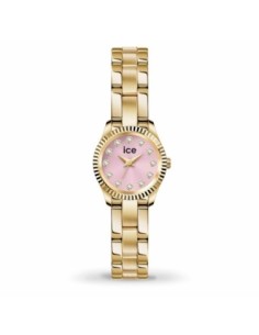 Ice-Watch ICE Mimi Reloj Mujer Plateado con Esfera Rosa y Brazalete de Acero 025540