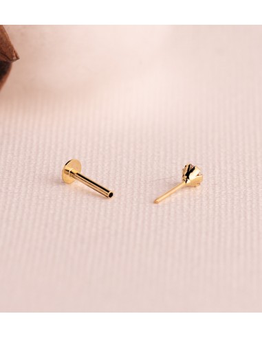 18K PIERCING DE OREJA ORO AMARILLO CIRCONITA...