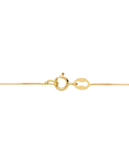 18K COLGANTE AMULETO  ORO AMARILLO ESTRELLA CIRCONITA 16X16 MM CADENA VENECIANA 42 3 CM