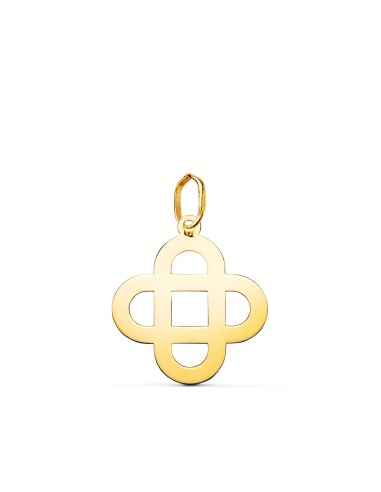 18K COLGANTE ORO AMARILLO CRUZ MATRIMONIAL EN...