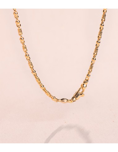 18K CADENA ORO AMARILLO MACIZA BOLA Y DETALLE...