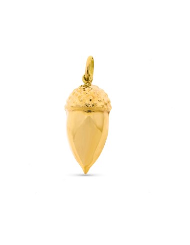 9K COLGANTE ORO AMARILLO BELLOTA 29X14 MM