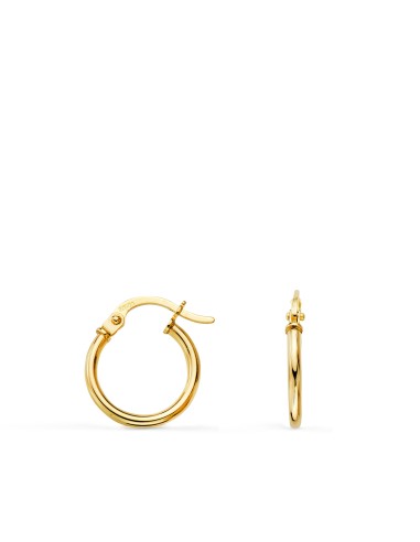 18K PENDIENTES AROS CRIOLLAS ORO AMARILLO...