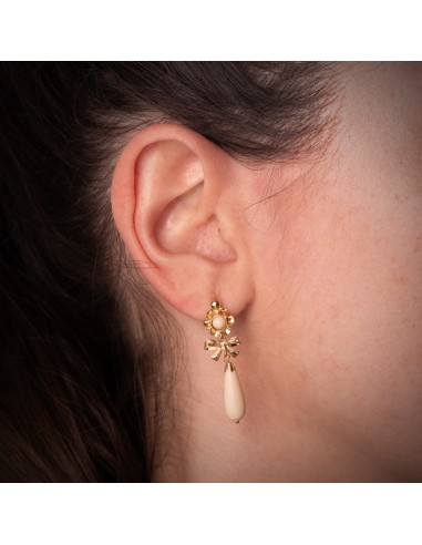 18K PENDIENTES CUBANAS ORO AMARILLO LAZO...