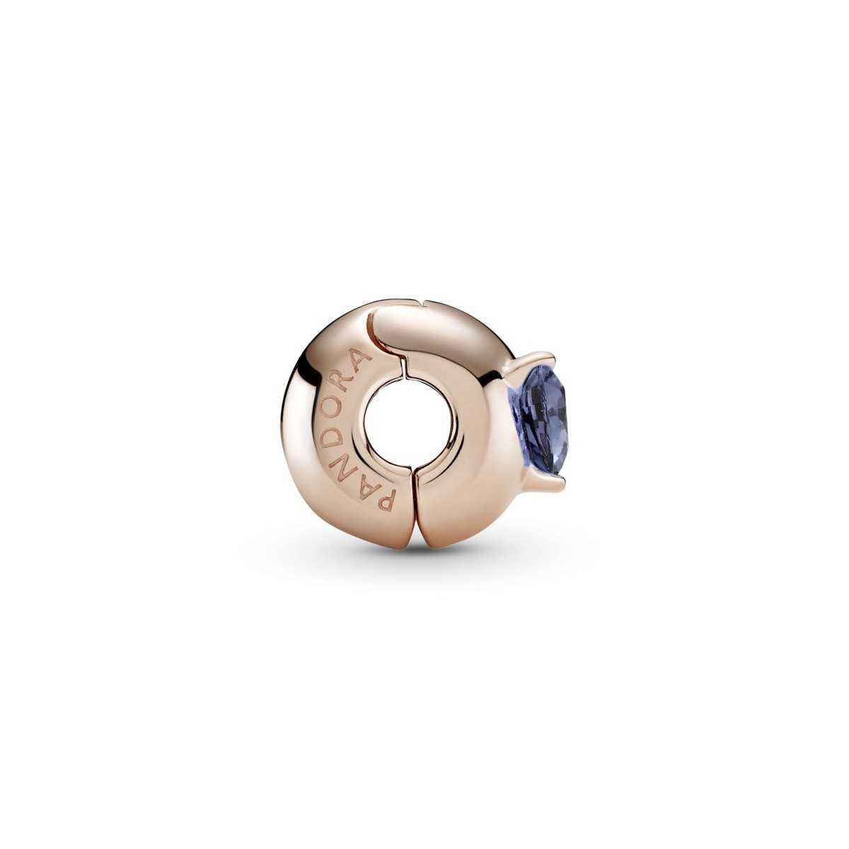 Clip Pandora Rose Cristal Azul 789203C02