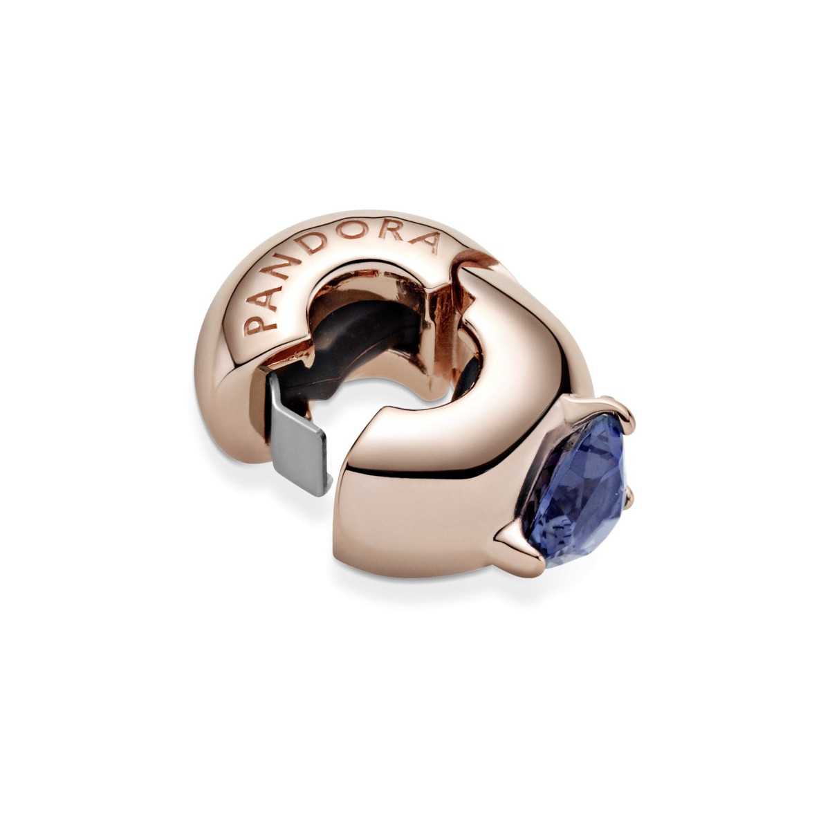 Clip Pandora Rose Cristal Azul 789203C02