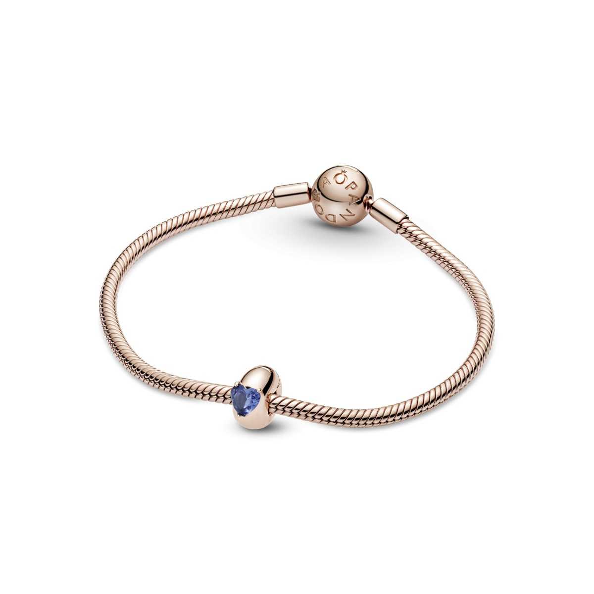 Clip Pandora Rose Cristal Azul 789203C02