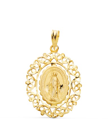18K MEDALLA ORO AMARILLO VIRGEN DE LA MILAGROSA...