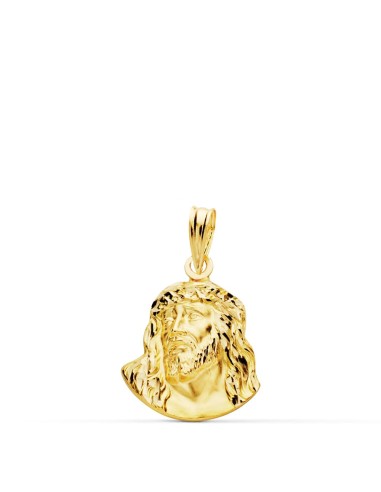 18K COLGANTE ORO AMARILLO CABEZA DE CRISTO DE...
