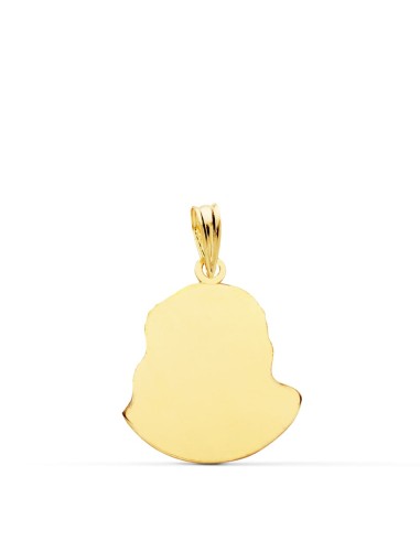 18K COLGANTE ORO AMARILLO CABEZA DE CRISTO DE...