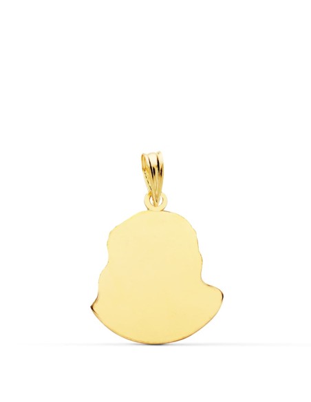 18K COLGANTE ORO AMARILLO CABEZA DE CRISTO DE MURILLO 18X14 MM