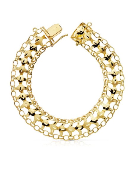 18K PULSERA ORO AMARILLO PRINCESA 13 MM 19CM