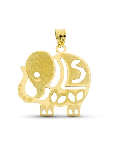 18K COLGANTE ORO AMARILLO LASER ELEFANTE. 30X30 MM