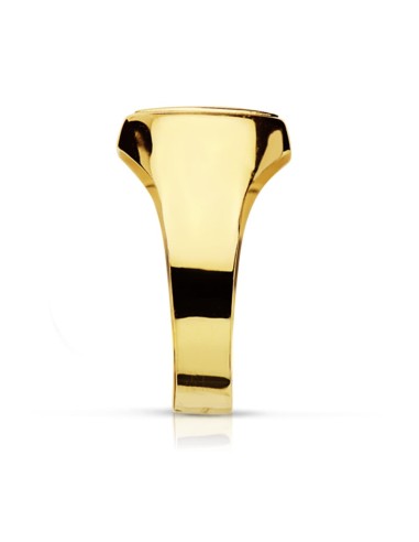 18K SELLO ORO AMARILLO CABALLERO HUECO CABEZA...