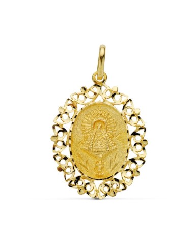 18K MEDALLA ORO AMARILLO VIRGEN DEL PILAR ORLA...