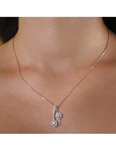 18K GARGANTILLA 45CM ORO BLANCO JUEGO DE NOVIA...