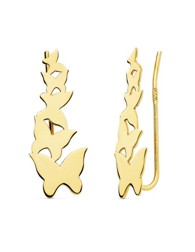 18K PENDIENTES ORO AMARILLO TREPADORES...