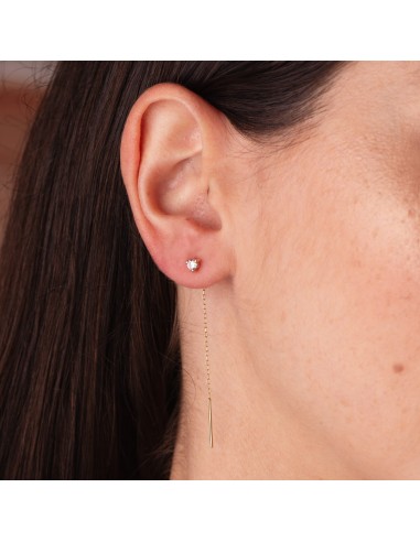 18K PENDIENTES ORO AMARILLO CON CIRCONITA...