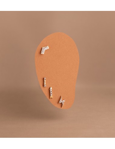 18K PIERCING ORO BICOLOR FLECHAS CON...