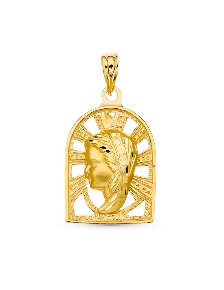 18K MEDALLA ORO AMARILLO VIRGEN NIÑA 23X15 MM