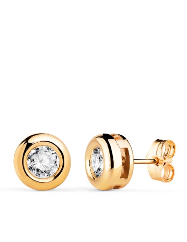 18K PENDIENTES ORO AMARILLO DIAMANTES...