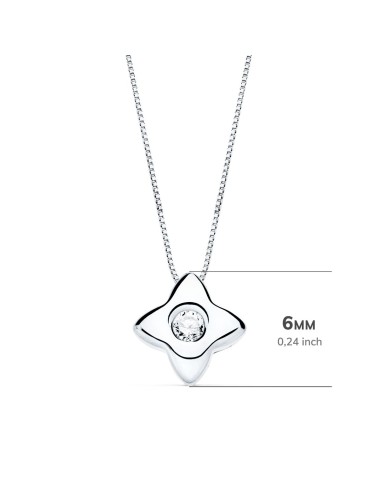 18K GARGANTILLA ORO BLANCO ESTRELLA 6MM CON...