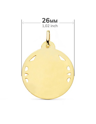 18K MEDALLA ORO AMARILLO CRISTO SAGRADO CORAZON...