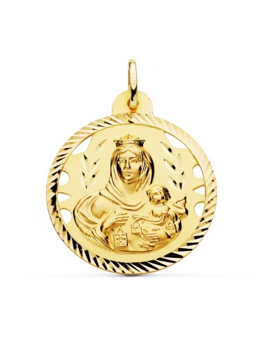 18K MEDALLA ORO AMARILLO VIRGEN DEL CARMEN...