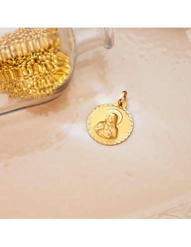 18K MEDALLA ORO AMARILLO SAGRADO CORAZON DE...