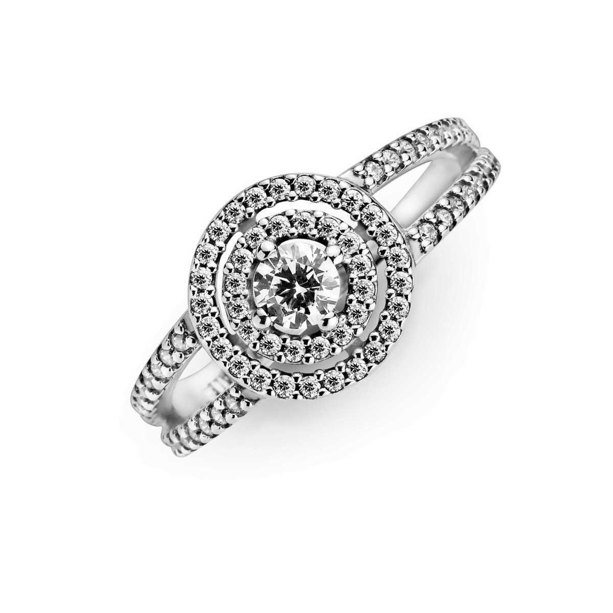 Anillo Pandora Doble Halo Brillante - 199408C01