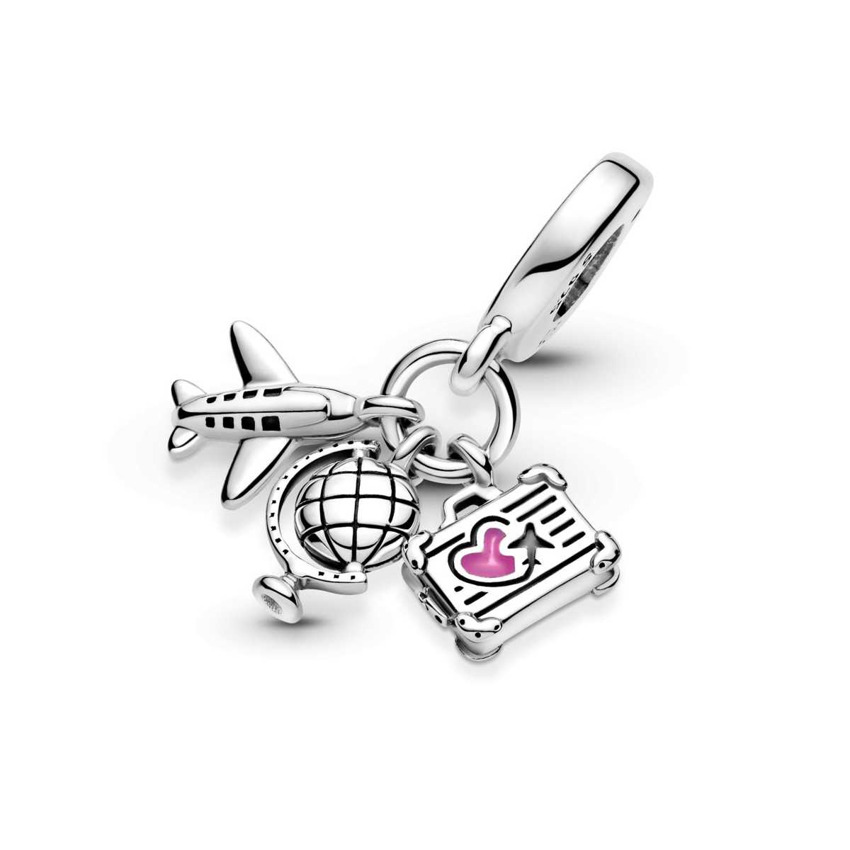 Charm Pandora Avión, Globo y Maleta 799435C01