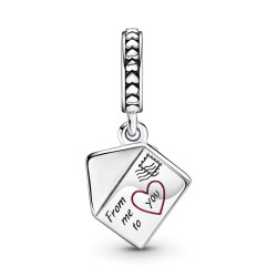 Charm Pandora Sobre con Flores Pensamiento 790787C01 2