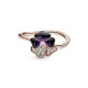 Anillo Pandora Flor Pensamiento Morado - 180764C01