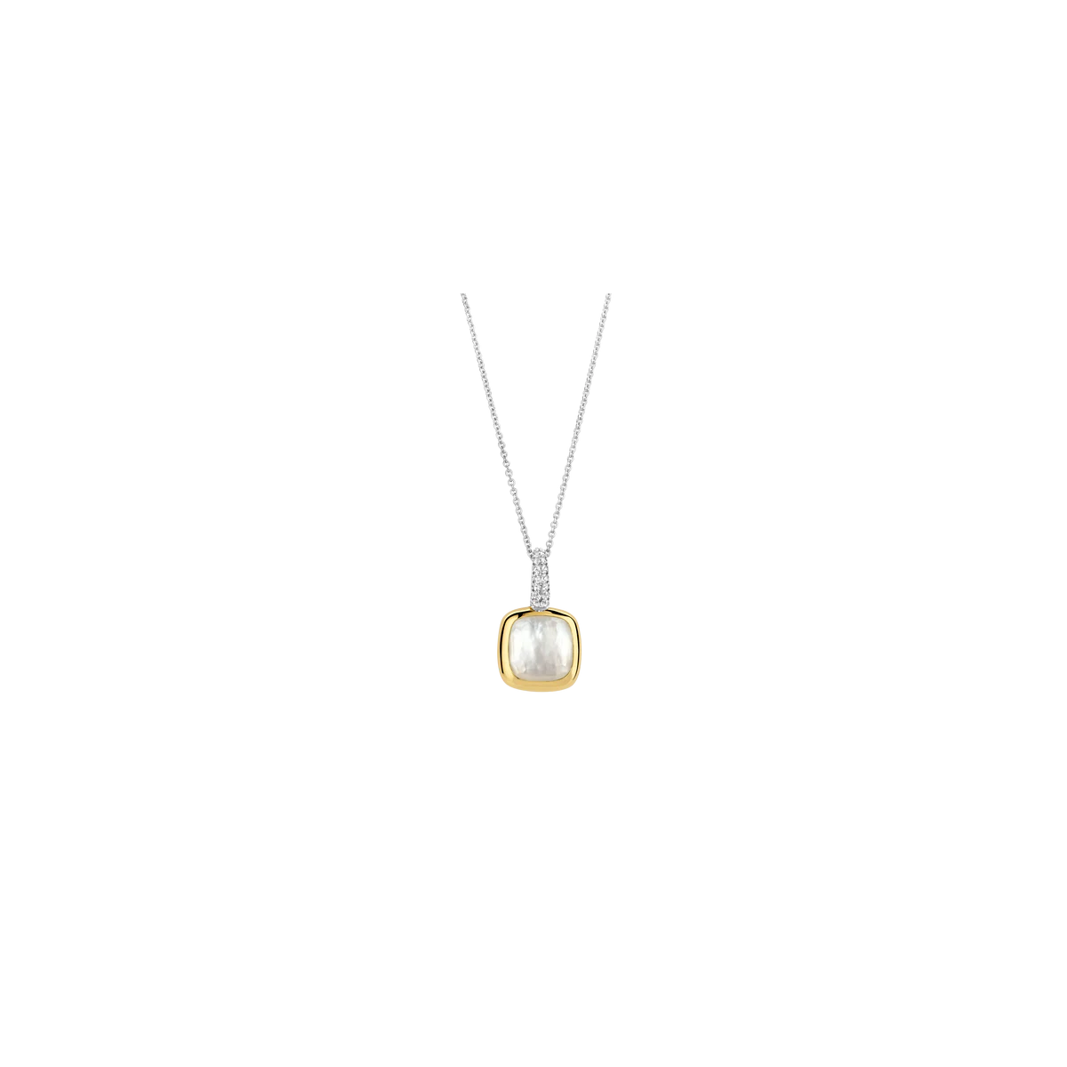 Colllar y Colgante TI SENTO Piedra Blanca 6829MW