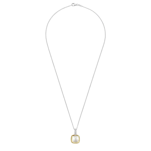 Colllar y Colgante TI SENTO Piedra Blanca 6829MW