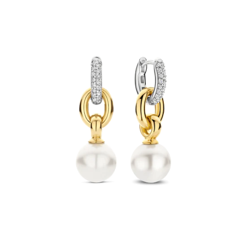 Pendientes TI SENTO Bicolor Perla 78016YP
