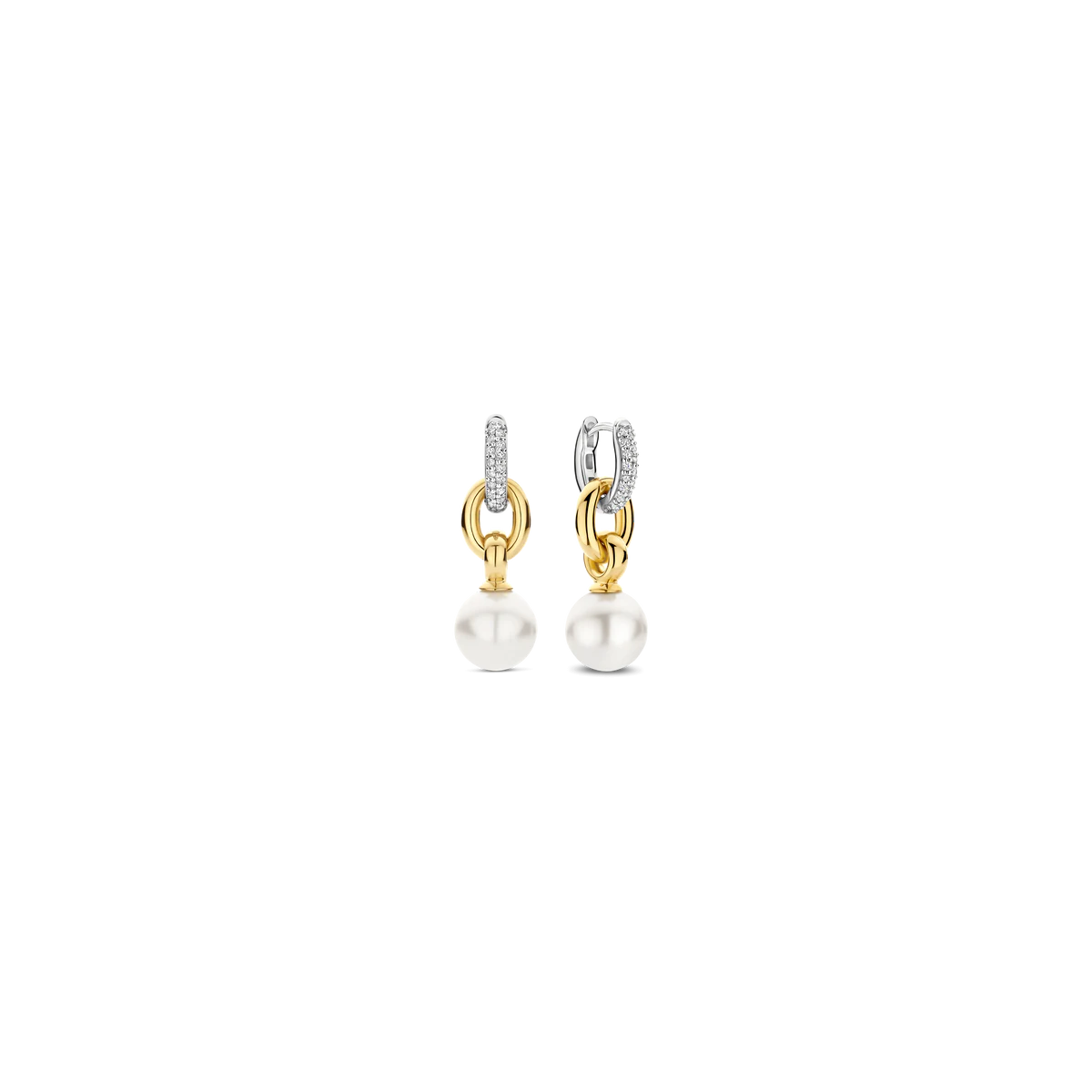 Pendientes TI SENTO Bicolor Perla 78016YP