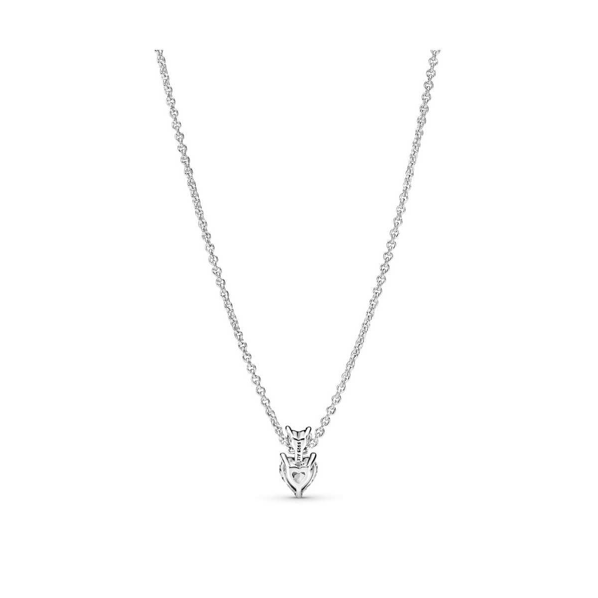 Collar Pandora Doble Corazón Brillante 391229C01-45