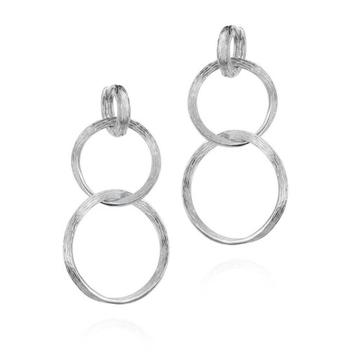 Pendientes Jorge Revilla Florence. Plateado PE129-71