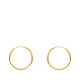 18K AROS ORO AMARILLO REDONDOS LISOS LIGEROS 12X0.8 MM