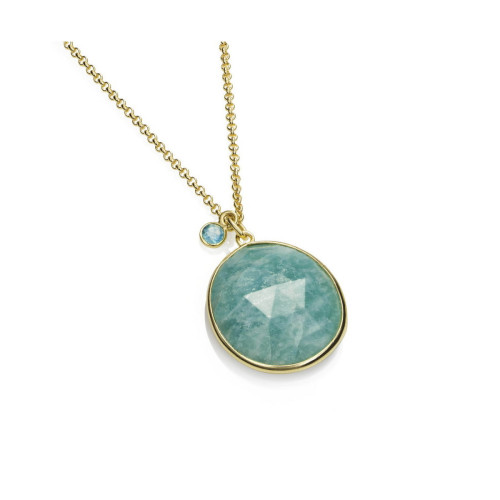 Cadena y Colgante Jorge Revilla Shade Amazonita y Apatita CG-129-900JAZO