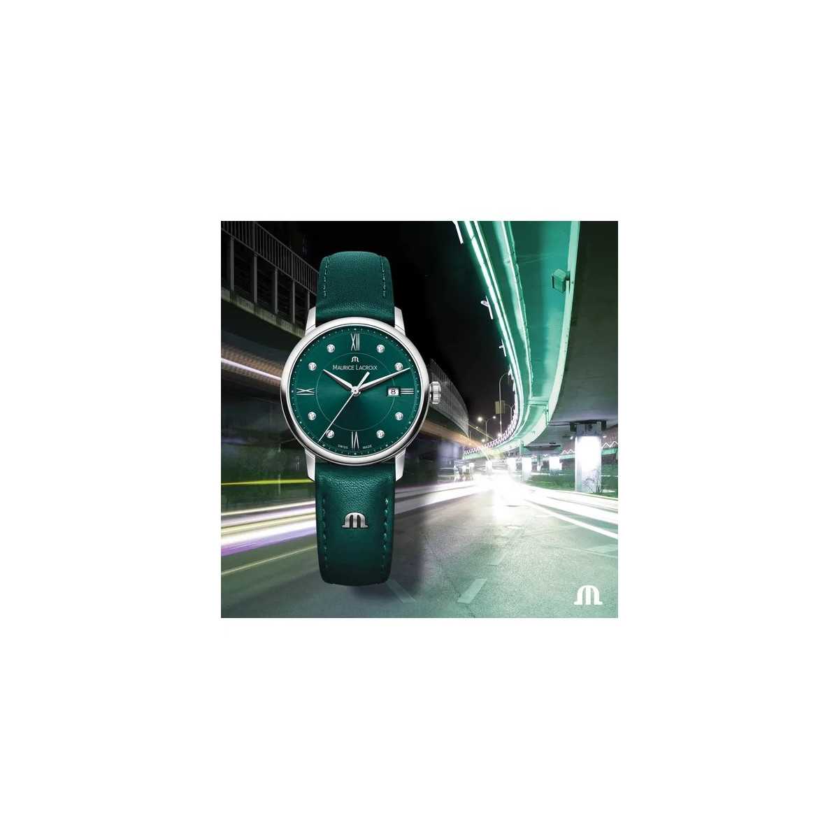 Reloj Maurice Lacroix Eliros Verde EL1094-SS001-650-5